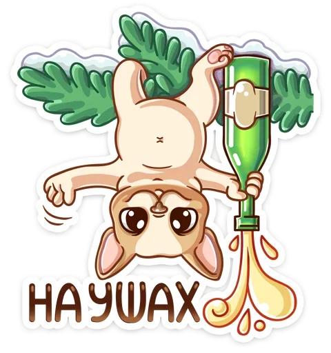 🙃 Стикер «Булька» для Telegram