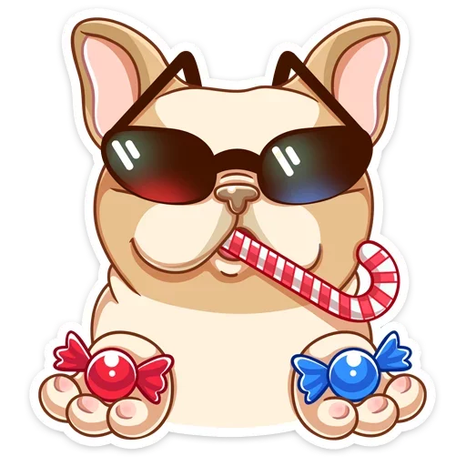 😎 Стикер «Булька» для Telegram
