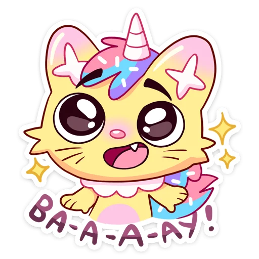 Стикерпак Кэнди Кэт для Telegram