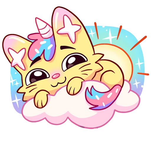 😌 Стикер «Кэнди Кэт Без Текста» для Telegram