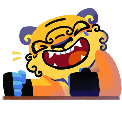 😂 Стикер «Чао Хао Без Текста» для Telegram