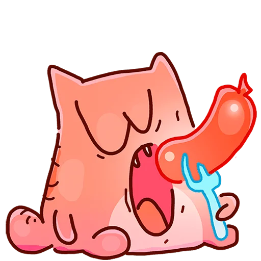 😋 Стикер «Кот Топчик Без Текста» для Telegram