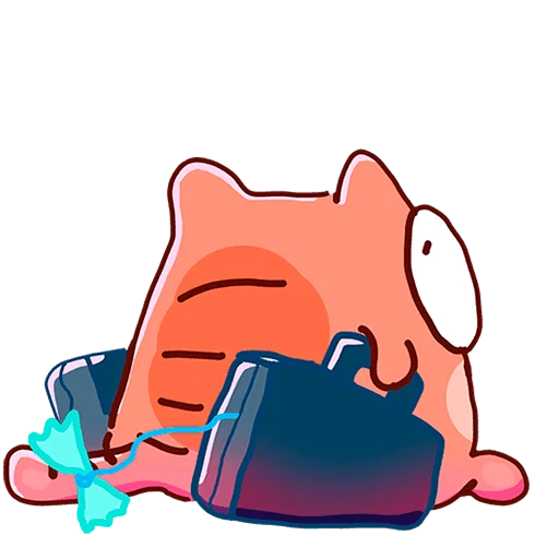 🧳 Стикер «Кот Топчик Без Текста» для Telegram