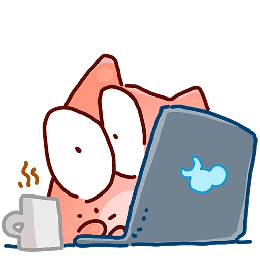 👨‍💻 Стикер «Кот Топчик Без Текста» для Telegram