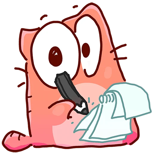 ✏️ Стикер «Кот Топчик Без Текста» для Telegram