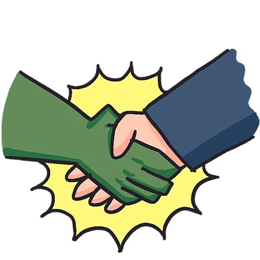 🤝 Стикер «Кроко 2 Без Текста» для Telegram