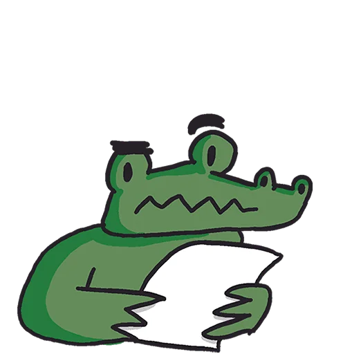 😒 Стикер «Кроко 2 Без Текста» для Telegram