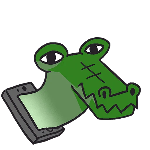 🙂 Стикер «Кроко 2 Без Текста» для Telegram
