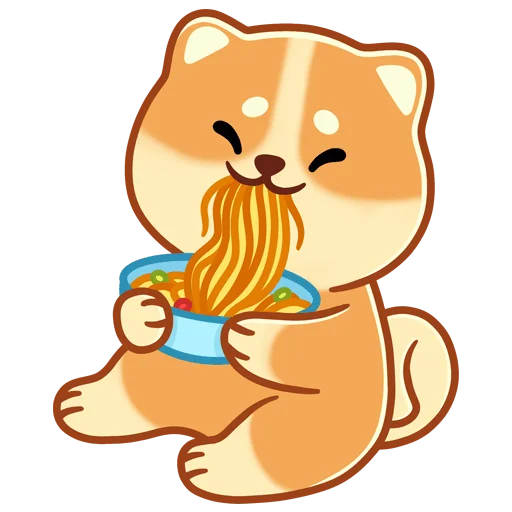 🍜 Стикер «Мякиш Без Текста» для Telegram