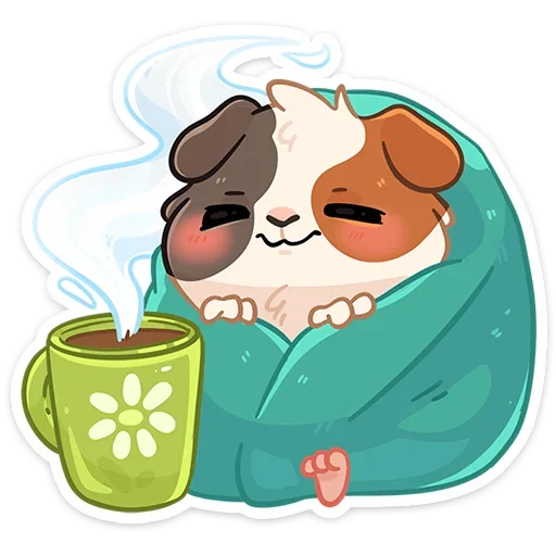 ☕️ Стикер «Огурчик» для Telegram