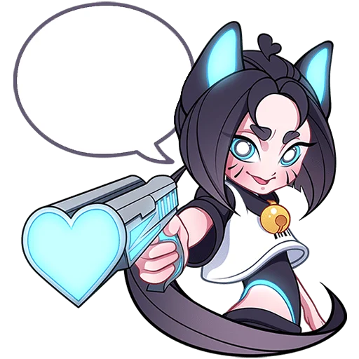 🔫 Стикер «Кибер Милшу 02 Без Текста» для Telegram