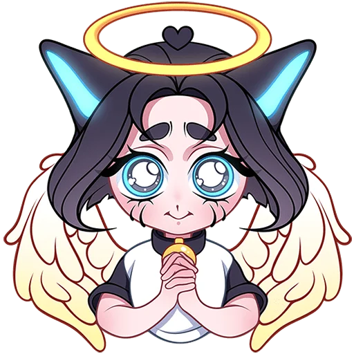 😇 Стикер «Кибер Милшу 02 Без Текста» для Telegram