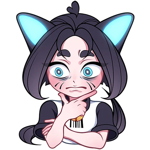 🤔 Стикер «Кибер Милшу 02 Без Текста» для Telegram