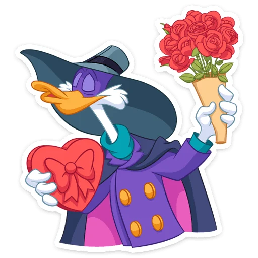 💐 Стикер «Черный Плащ» для Telegram