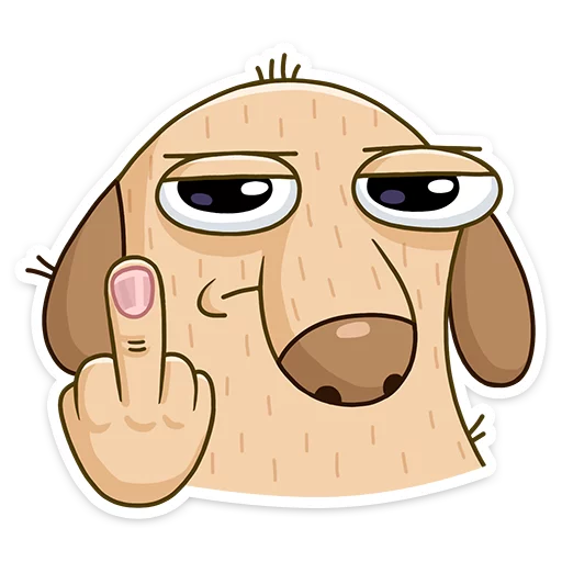 🖕 Стикер «Diggy» для Telegram