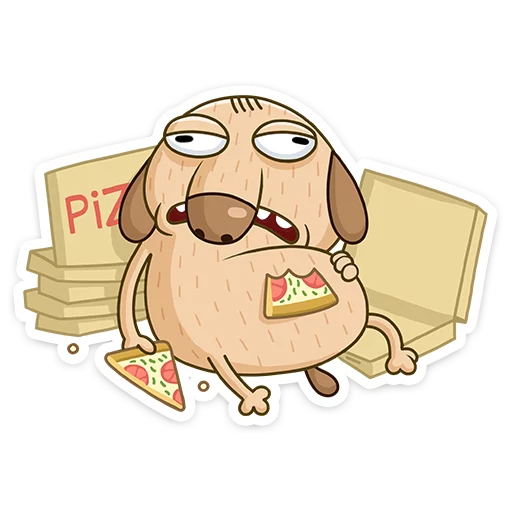 🍕 Стикер «Diggy» для Telegram