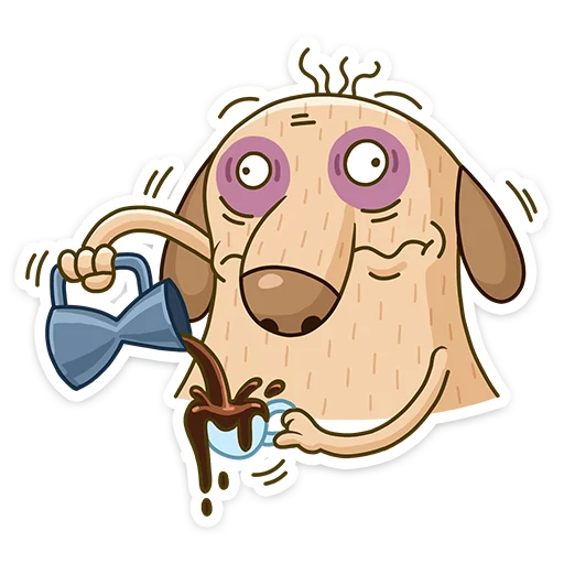 ☕ Стикер «Diggy» для Telegram