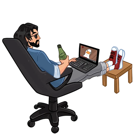 👨‍💻 Стикер «Эдуард без текста» для Telegram