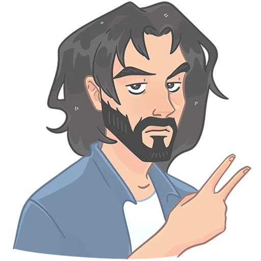 ✌ Стикер «Эдуард без текста» для Telegram