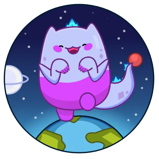 🦖 Стикер «Экви» для Telegram