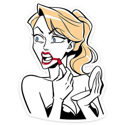 💄 Стикер «Элинор и Джордж» для Telegram