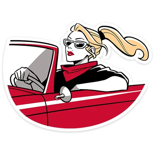 🚗 Стикер «Элинор и Джордж» для Telegram