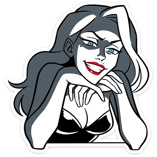 😈 Стикер «Элинор и Джордж» для Telegram