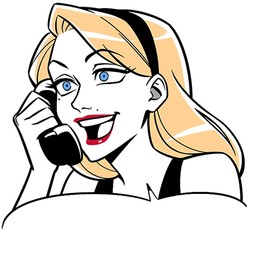 📞 Стикер «Элинор и Джордж без текста» для Telegram