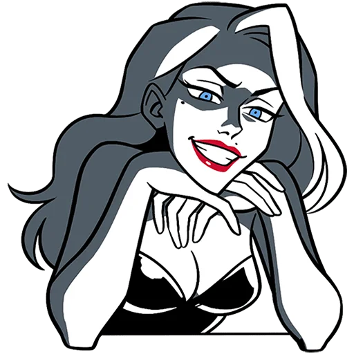 😈 Стикер «Элинор и Джордж без текста» для Telegram