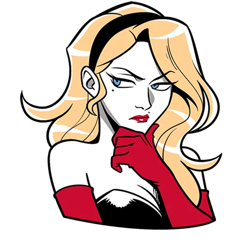 👱‍♀️ Стикер «Элинор и Джордж без текста» для Telegram