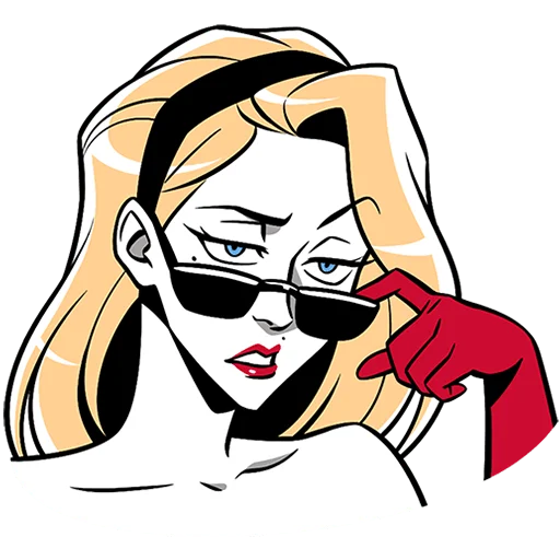 😎 Стикер «Элинор и Джордж без текста» для Telegram