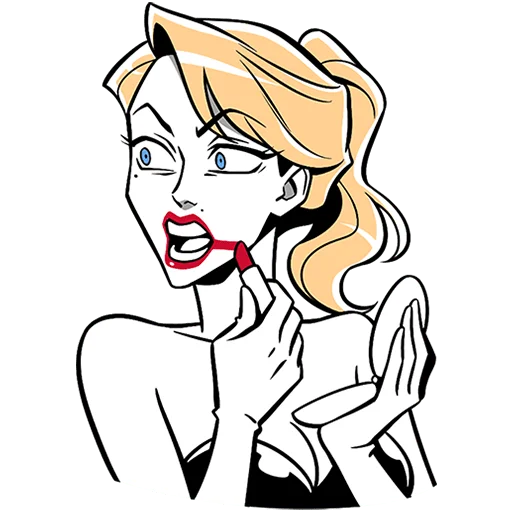 💄 Стикер «Элинор и Джордж без текста» для Telegram
