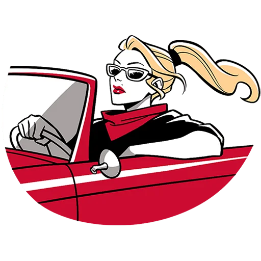 🚗 Стикер «Элинор и Джордж без текста» для Telegram