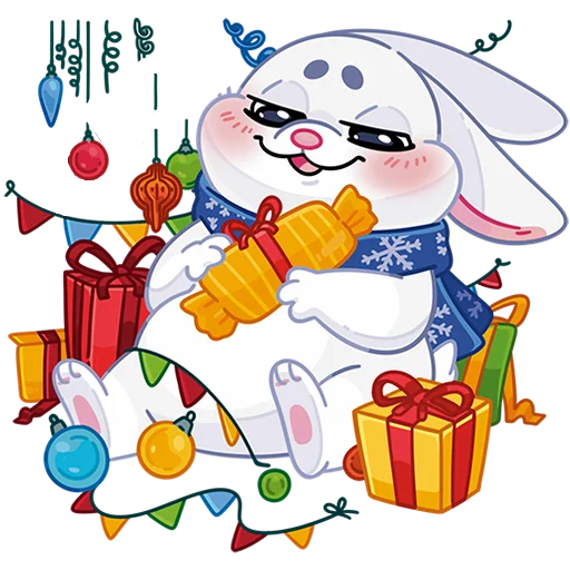 🎄 Стикер «Поезд Деда Мороза 2026 Без Текста» для Telegram