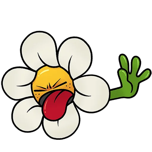 🤢 Стикер «Цветик Без Текста» для Telegram