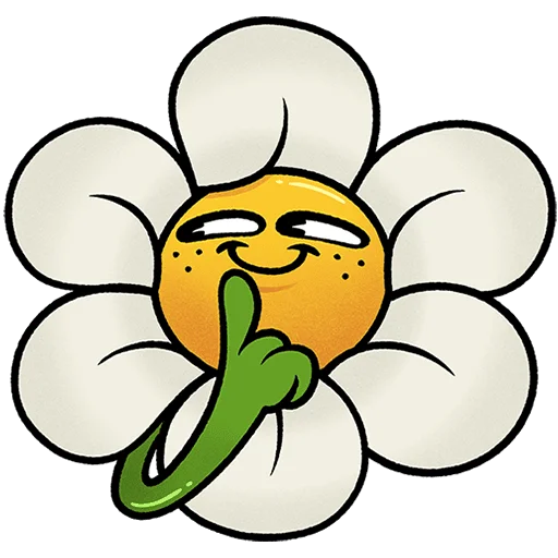 😏 Стикер «Цветик Без Текста» для Telegram