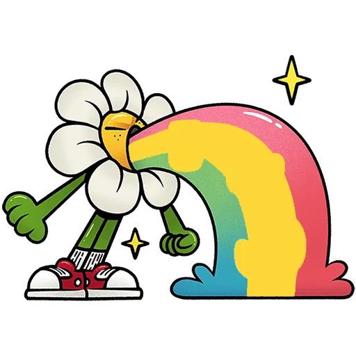 🤮 Стикер «Цветик Без Текста» для Telegram