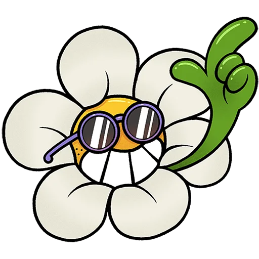 😎 Стикер «Цветик Без Текста» для Telegram