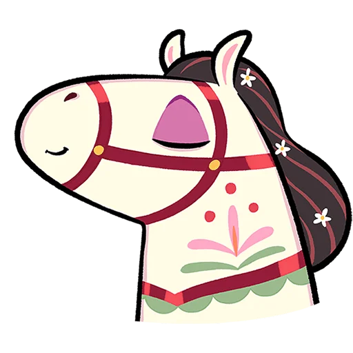 🐴 Стикер «Незабудка Без Текста» для Telegram
