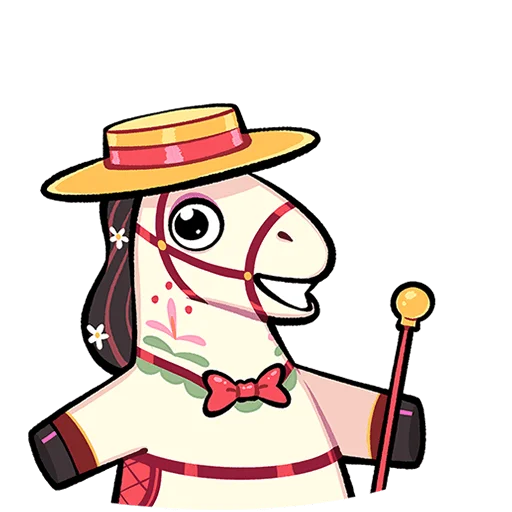 🐴 Стикер «Незабудка Без Текста» для Telegram