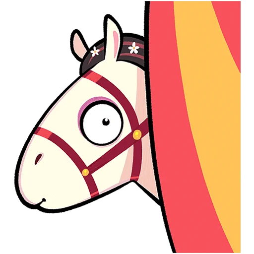 🐴 Стикер «Незабудка Без Текста» для Telegram