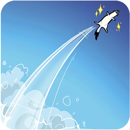 ✈️ Стикер «Горностай Гера без текста» для Telegram