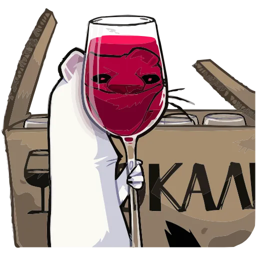 Стикер 12 Набор эмоджи с горностаем Герой из ВК в HD качестве
