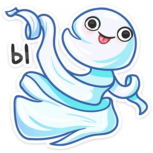 👻 Стикер «Привиденьице» для Telegram