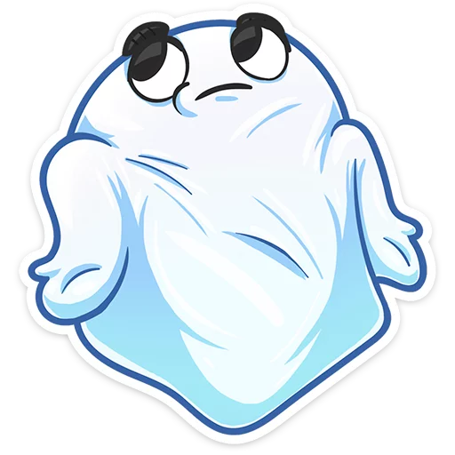 🤷 Стикер «Привиденьице» для Telegram