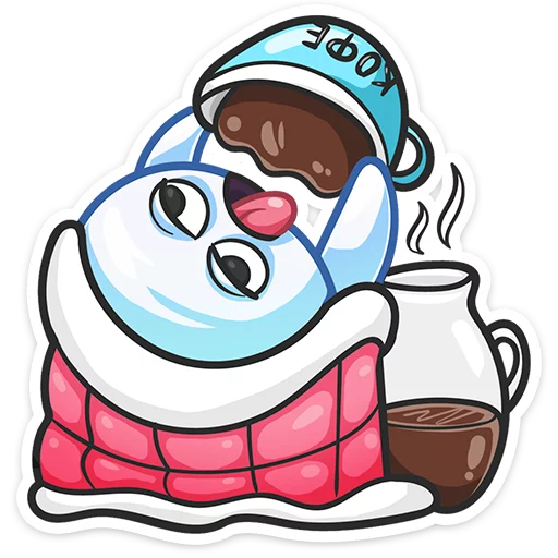 ☕ Стикер «Привиденьице» для Telegram