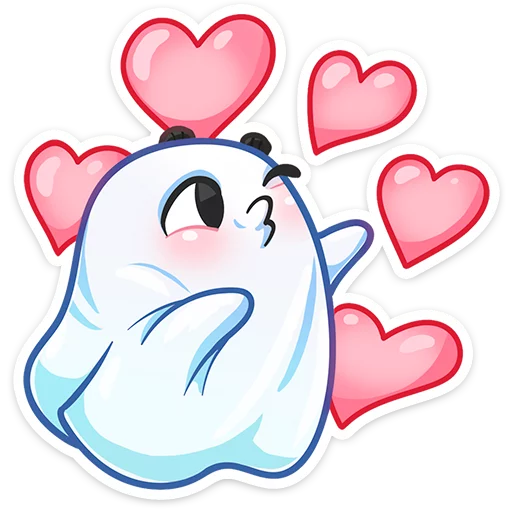 😘 Стикер «Привиденьице» для Telegram