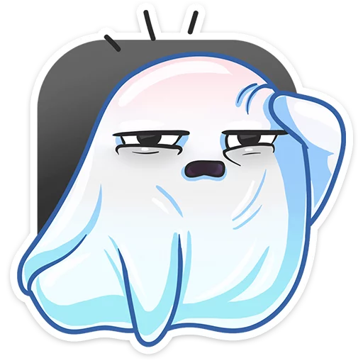 😖 Стикер «Привиденьице» для Telegram