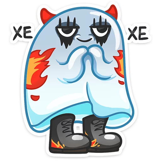 😈 Стикер «Привиденьице» для Telegram