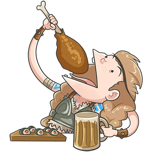 🍺 Стикер «Хильда Без Текста» для Telegram